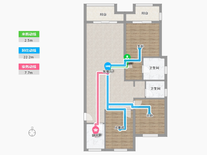 福建省-莆田市-保利天宸-102.40-户型库-动静线