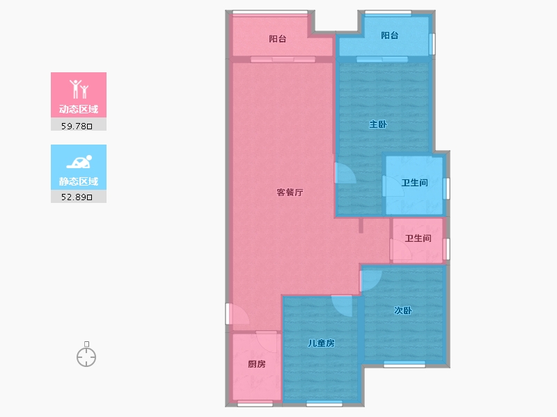 福建省-莆田市-保利天宸-102.40-户型库-动静分区