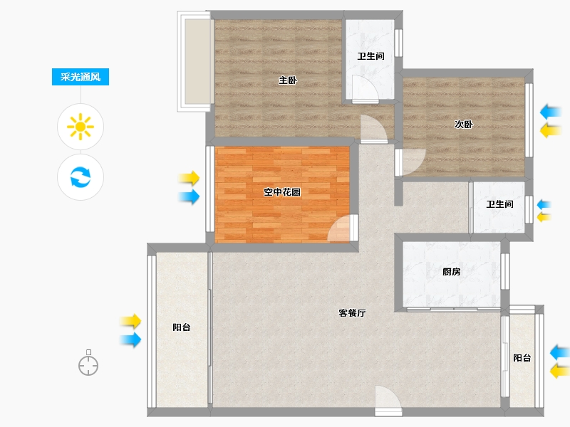 湖南省-湘西土家族苗族自治州-诚信御景园-101.60-户型库-采光通风