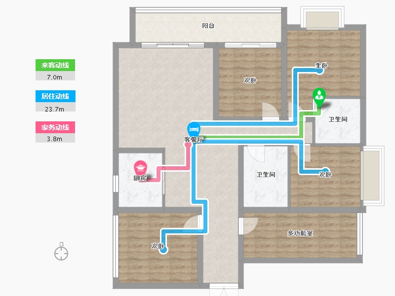 湖南省-衡阳市-东泰名城-114.40-户型库-动静线