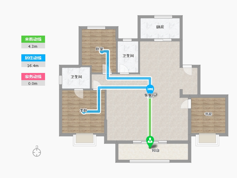 安徽省-六安市-绿城-110.40-户型库-动静线