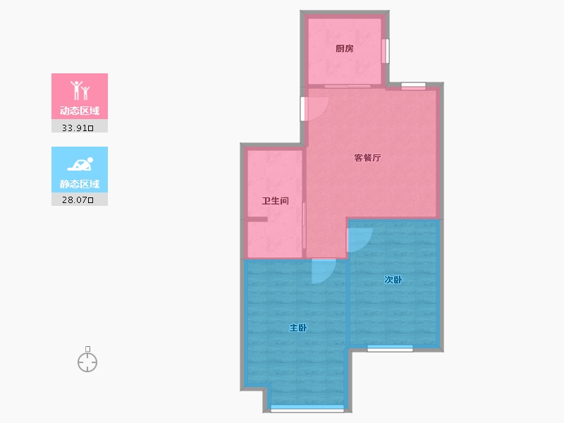 辽宁省-沈阳市-尚盈丽景-62.18-户型库-动静分区