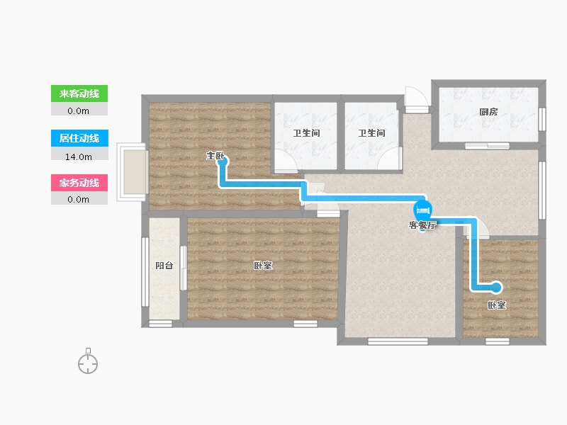 山西省-忻州市-雁门三期-114.83-户型库-动静线