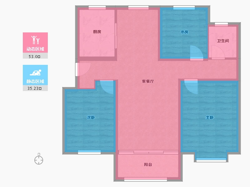 山东省-泰安市-鲁国社区-91.05-户型库-动静分区