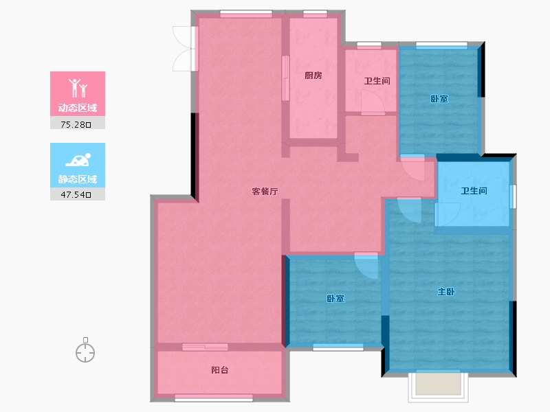 河南省-许昌市-正商书香华府-110.00-户型库-动静分区