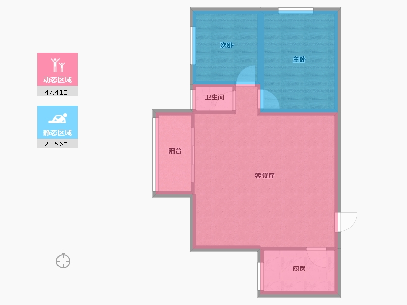 广东省-深圳市-长城盛世家园一期-62.16-户型库-动静分区