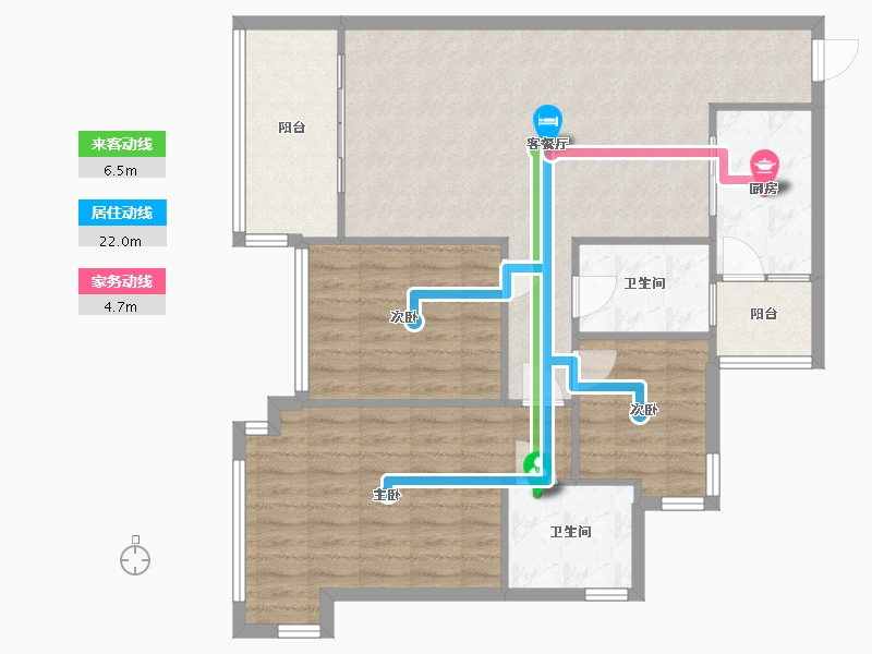 四川省-成都市-恒大名都-82.40-户型库-动静线