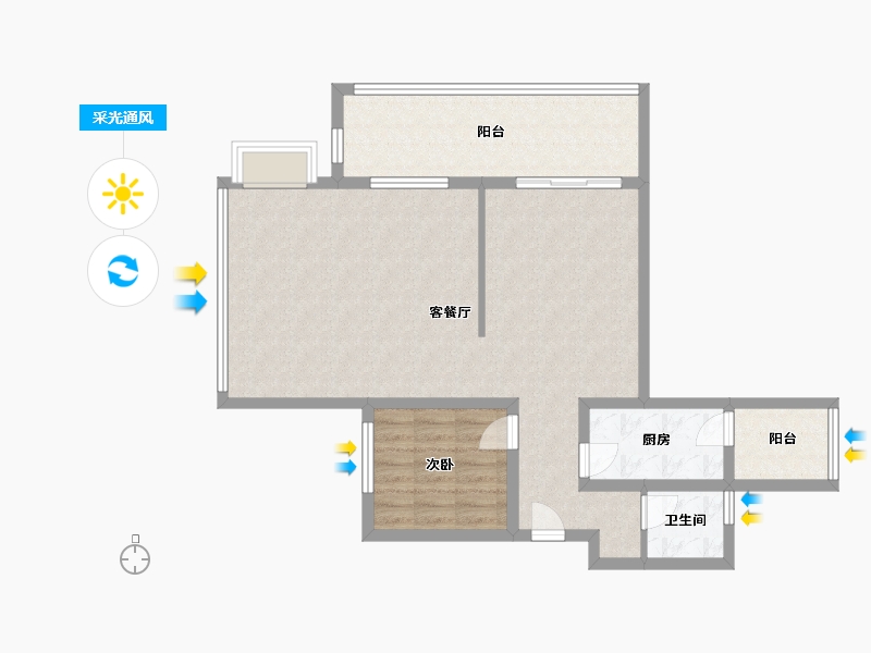 四川省-宜宾市-远达·翰林院-93.60-户型库-采光通风