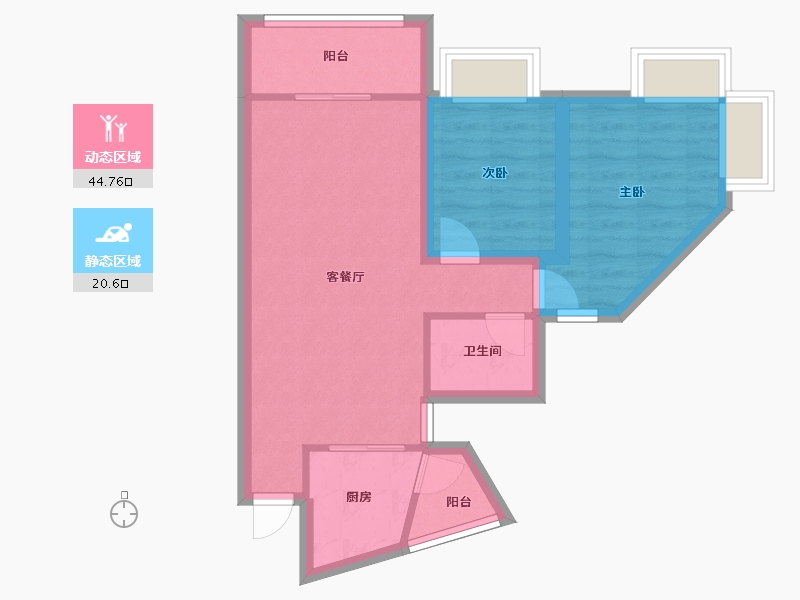 广东省-深圳市-香逸名园-57.89-户型库-动静分区