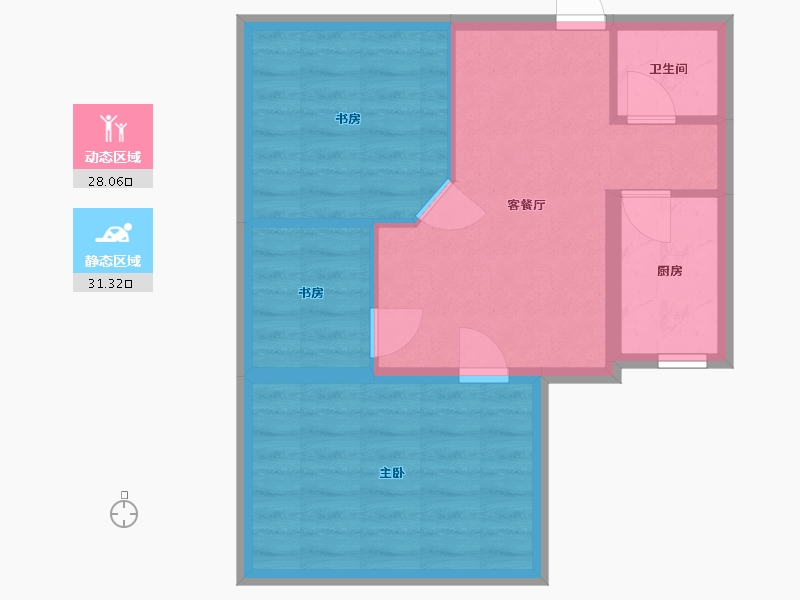 北京-北京市-和平里-47.00-户型库-动静分区