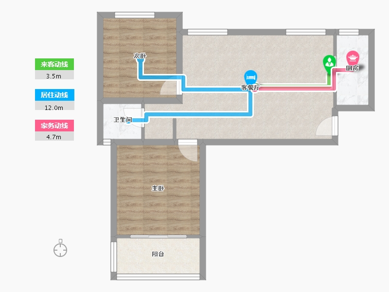 湖北省-武汉市-同安家园-62.92-户型库-动静线