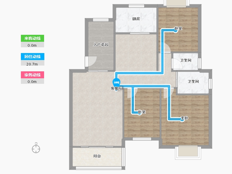 安徽省-芜湖市-和顺阳光城市-97.25-户型库-动静线