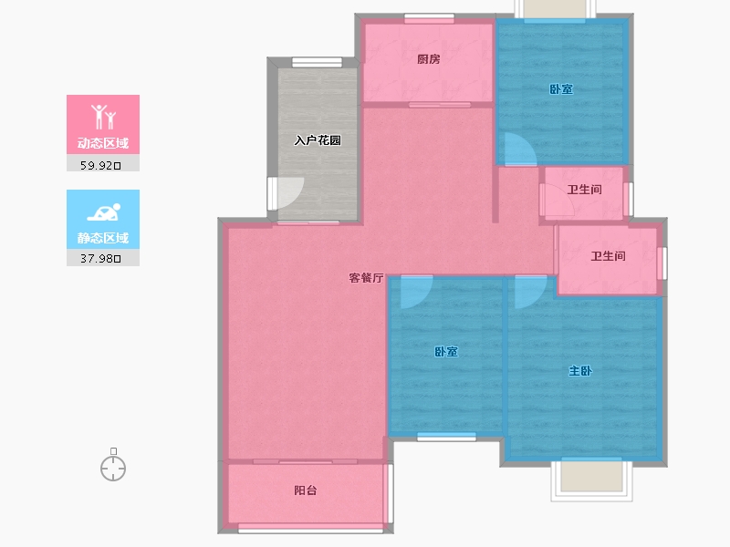 安徽省-芜湖市-和顺阳光城市-97.25-户型库-动静分区