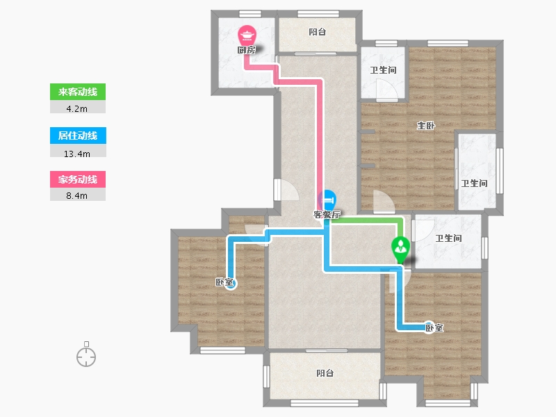 浙江省-绍兴市-海樾府西区-114.20-户型库-动静线