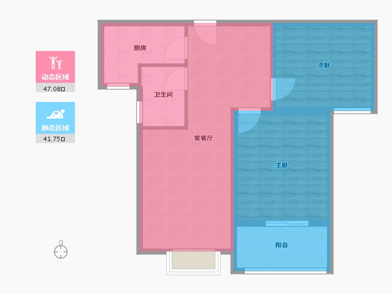 河南省-郑州市-绿洲云顶-80.00-户型库-动静分区