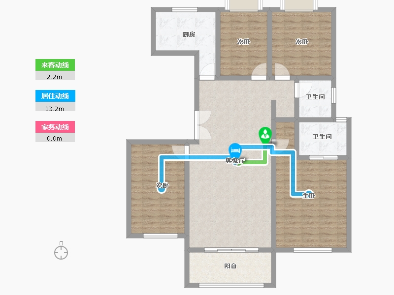 河南省-南阳市-田源新城-120.00-户型库-动静线