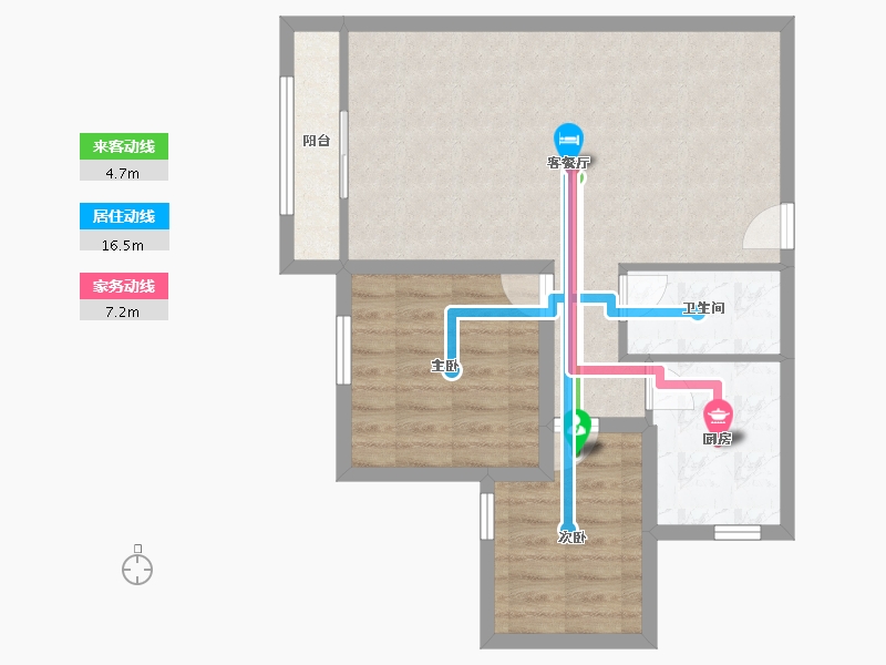 广东省-深圳市-金成时代家园-66.16-户型库-动静线