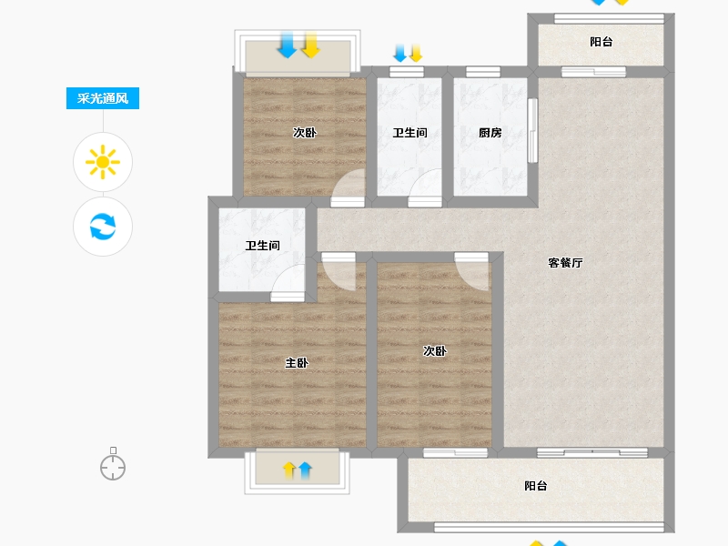 河南省-驻马店市-同信江屿洲-94.02-户型库-采光通风