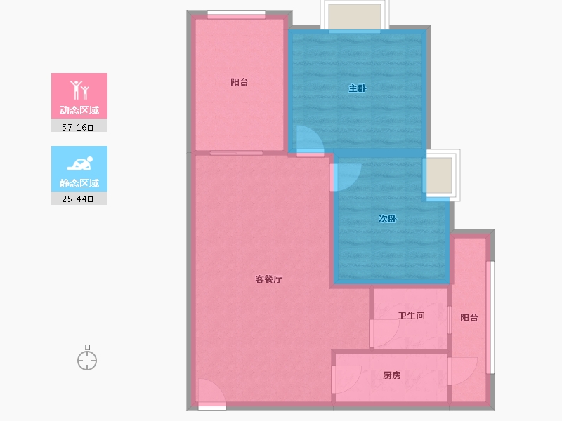 广东省-深圳市-荣超花园-73.84-户型库-动静分区