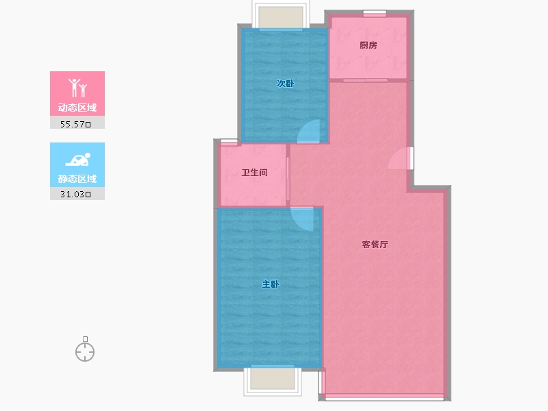 安徽省-芜湖市-和顺阳光城市-79.99-户型库-动静分区