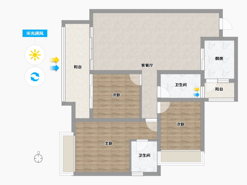 四川省-资阳市-上东逸景-98.00-户型库-采光通风