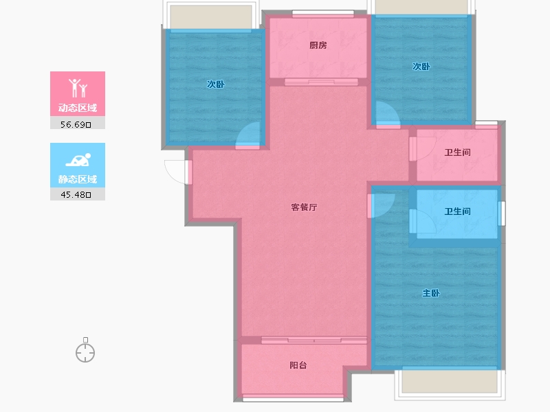 河南省-驻马店市-同信江屿洲-91.00-户型库-动静分区