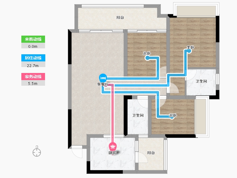 四川省-资阳市-上东逸景-96.69-户型库-动静线