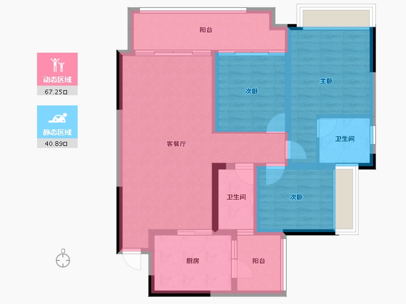 四川省-资阳市-上东逸景-96.69-户型库-动静分区