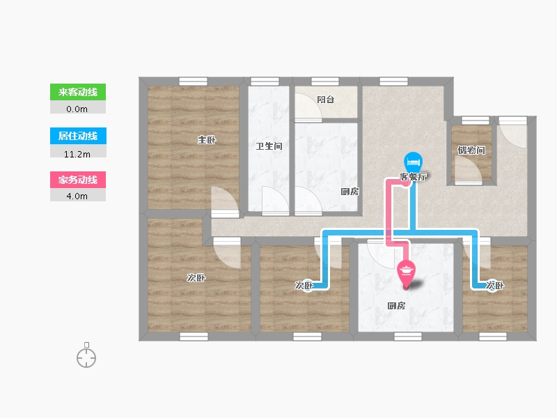 广东省-深圳市-金成时代家园-67.23-户型库-动静线