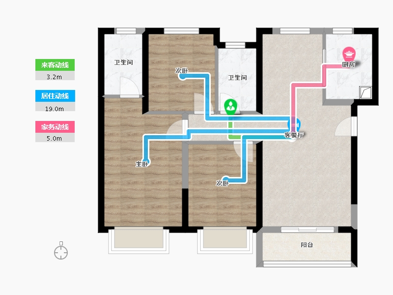 甘肃省-兰州市-保利大都汇-89.00-户型库-动静线