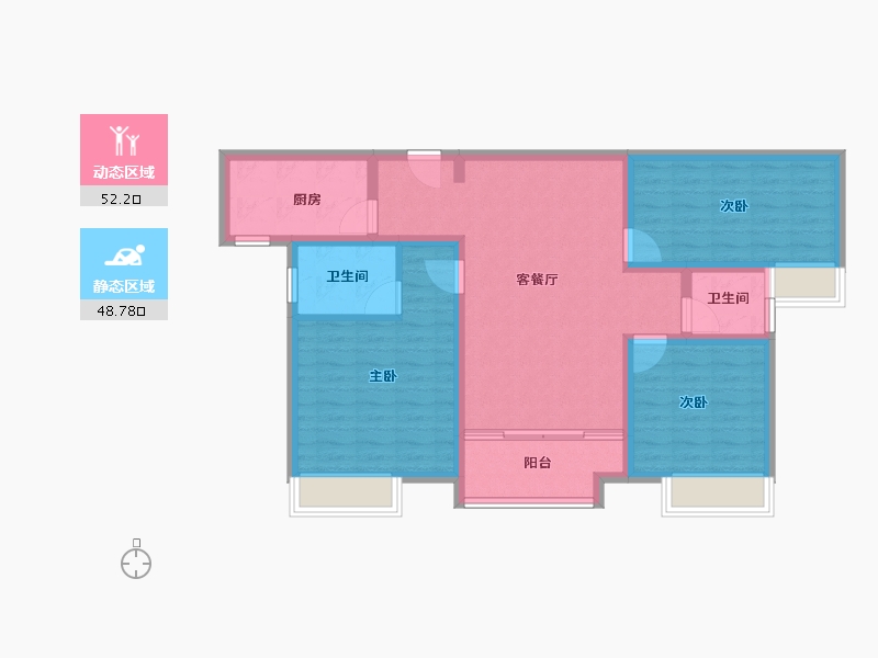 河南省-驻马店市-同信江屿洲-90.00-户型库-动静分区