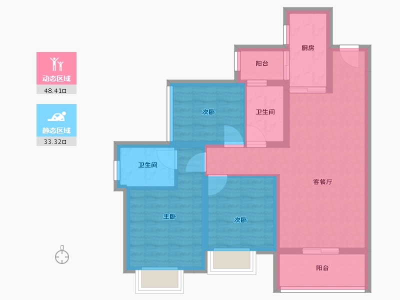 四川省-攀枝花市-悦山府-71.71-户型库-动静分区