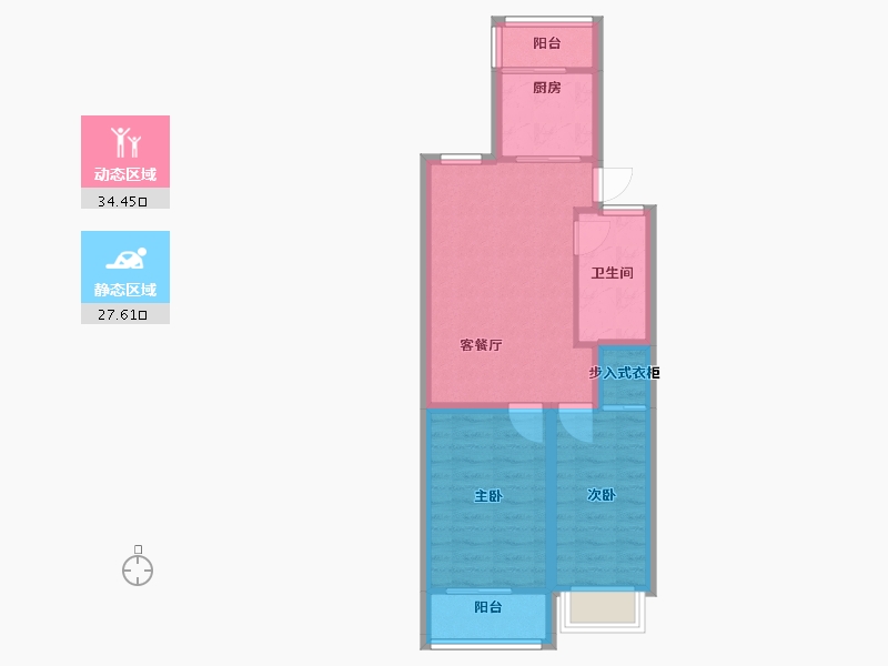 上海-上海市-黎金苑-54.84-户型库-动静分区