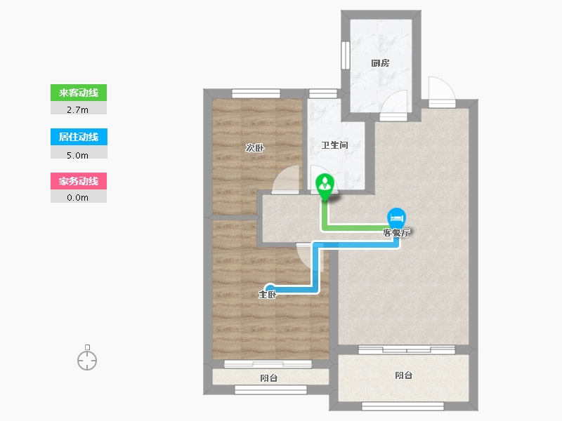 山东省-泰安市-开元盛世福园-58.75-户型库-动静线