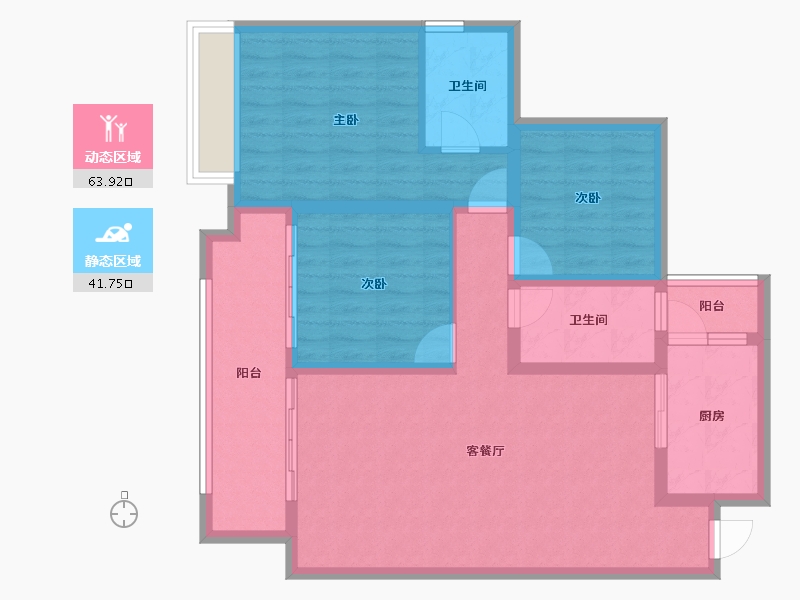 四川省-资阳市-上东逸景-94.25-户型库-动静分区