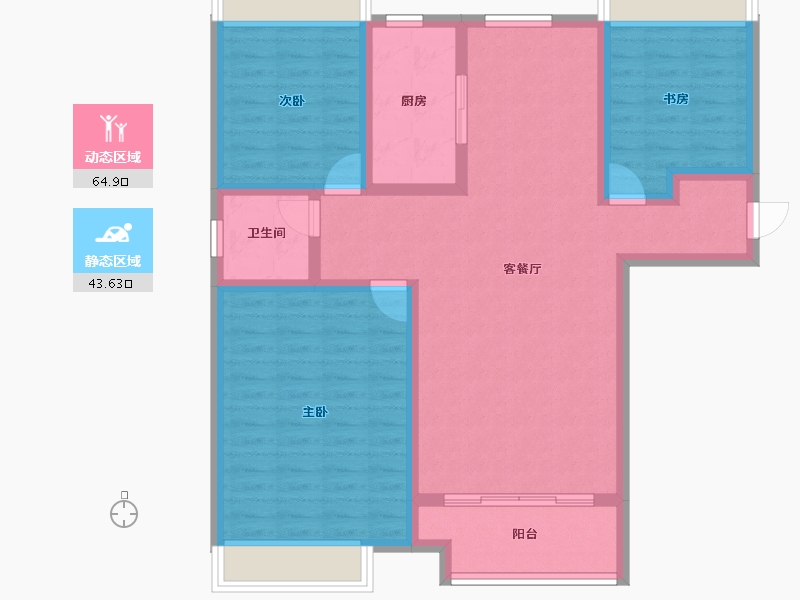 河南省-驻马店市-同信江屿洲-97.00-户型库-动静分区