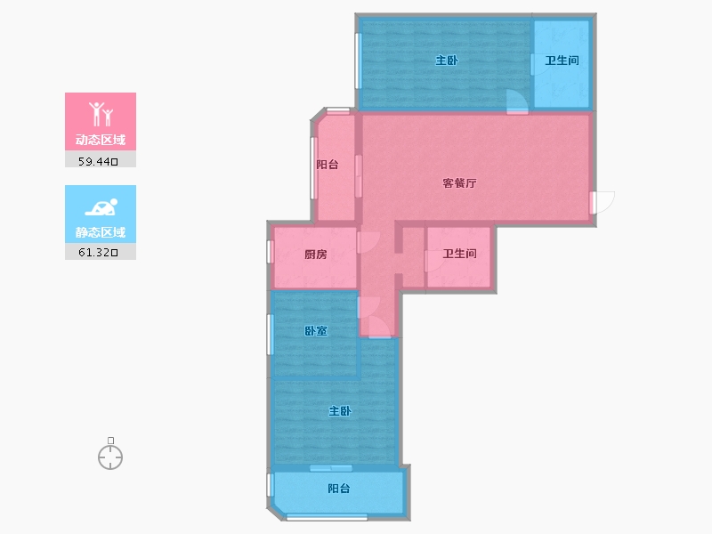 北京-北京市-今典花园-107.69-户型库-动静分区