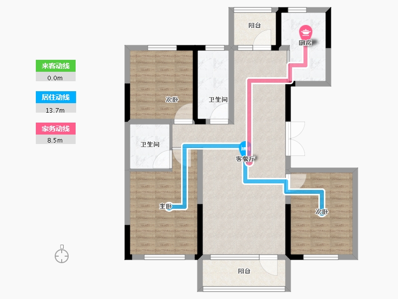 吉林省-长春市-嘉慧燕京府-102.01-户型库-动静线