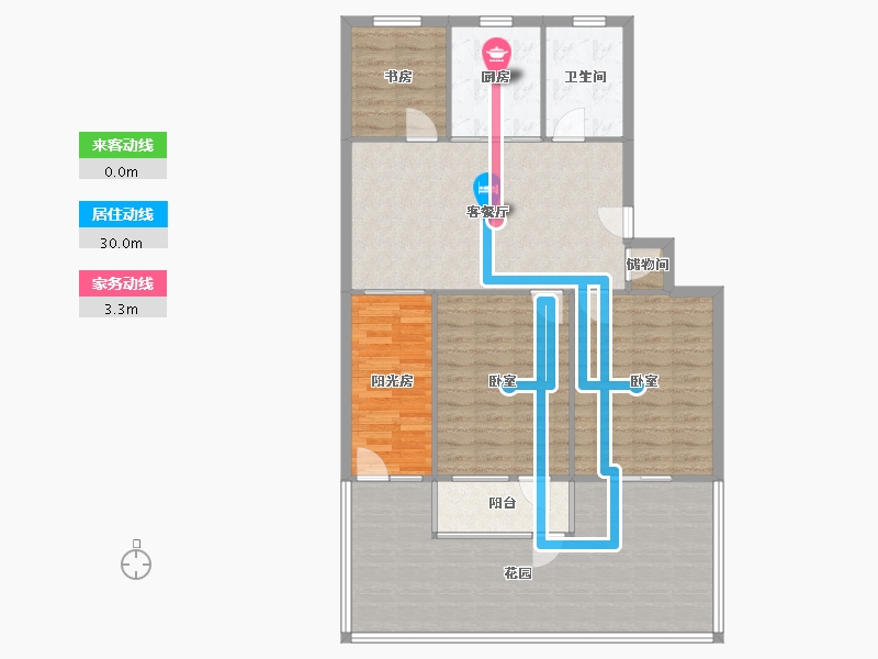 江苏省-苏州市-向阳小区-114.34-户型库-动静线