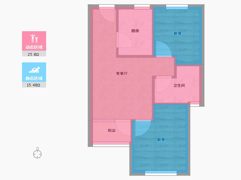 山东省-青岛市-翠海宜居-36.44-户型库-动静分区