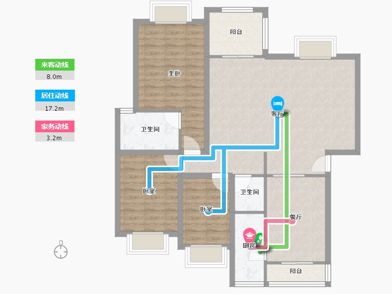 四川省-成都市-银都花园-99.18-户型库-动静线