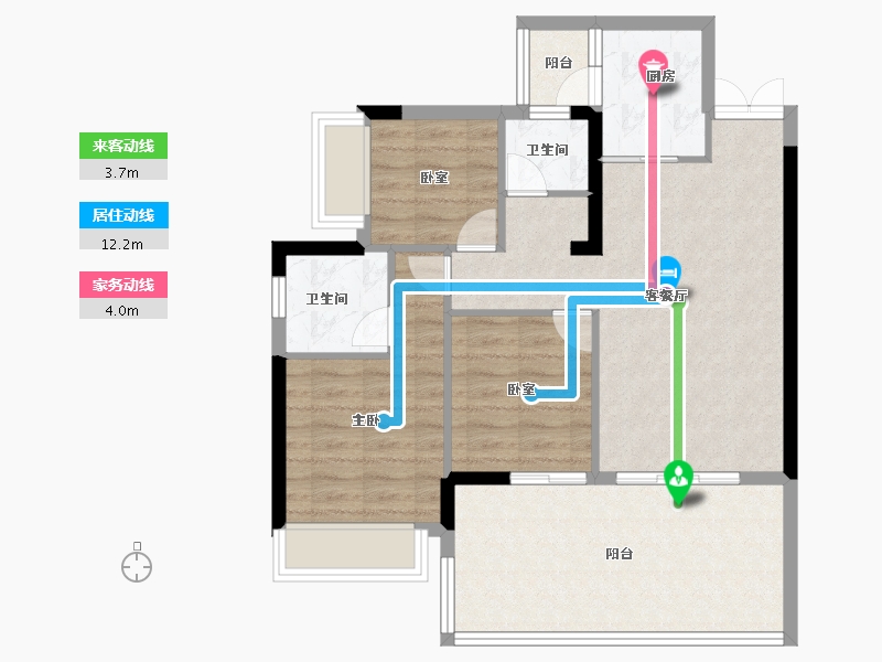 贵州省-贵阳市-中环国际-80.00-户型库-动静线