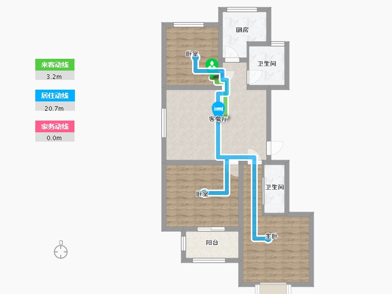 山东省-济南市-东海花园-81.38-户型库-动静线