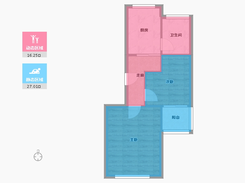 上海-上海市-南江苑-38.45-户型库-动静分区