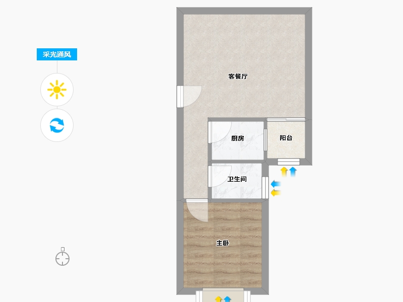 广东省-深圳市-皇御苑-35.42-户型库-采光通风