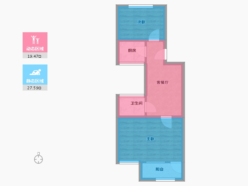 上海-上海市-东体小区-40.87-户型库-动静分区