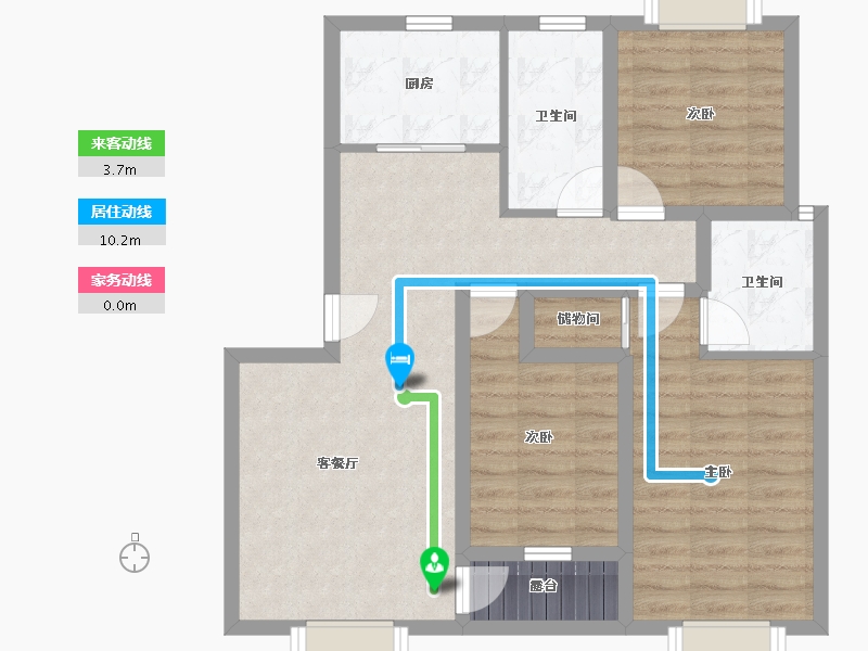 山东省-青岛市-宜昌馨苑-79.25-户型库-动静线