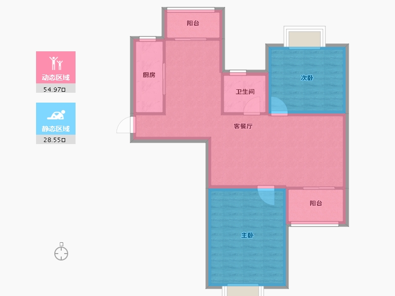 上海-上海市-景舒苑-74.82-户型库-动静分区