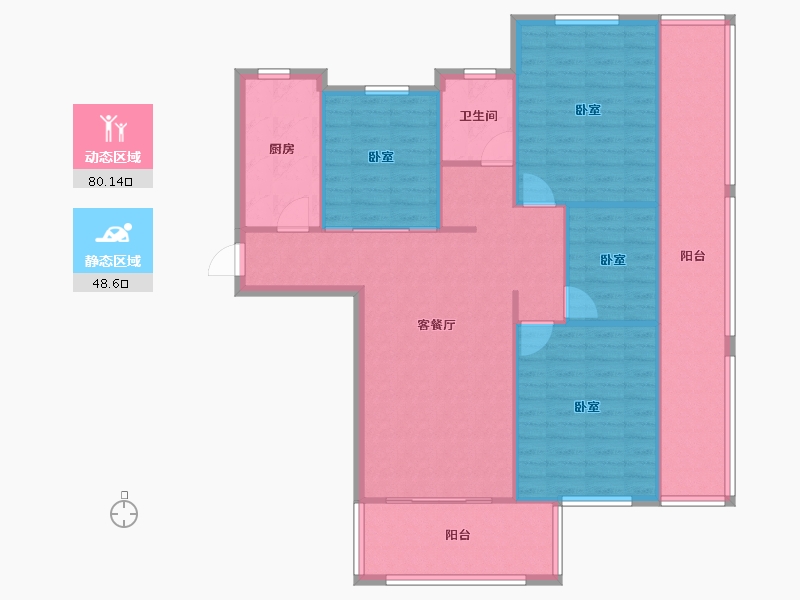 浙江省-绍兴市-永成天卸湾-118.01-户型库-动静分区