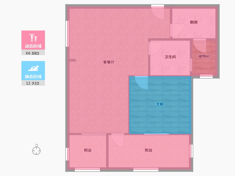 浙江省-绍兴市-永成天卸湾-73.19-户型库-动静分区